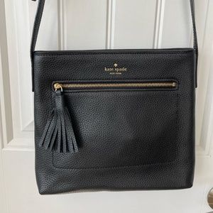 Kate Spade Black Leather Crossbody Purse
